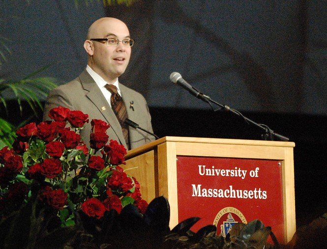 Keith Paul speaking at George Parks memorial