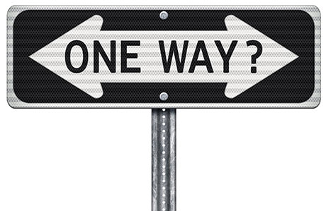 one way